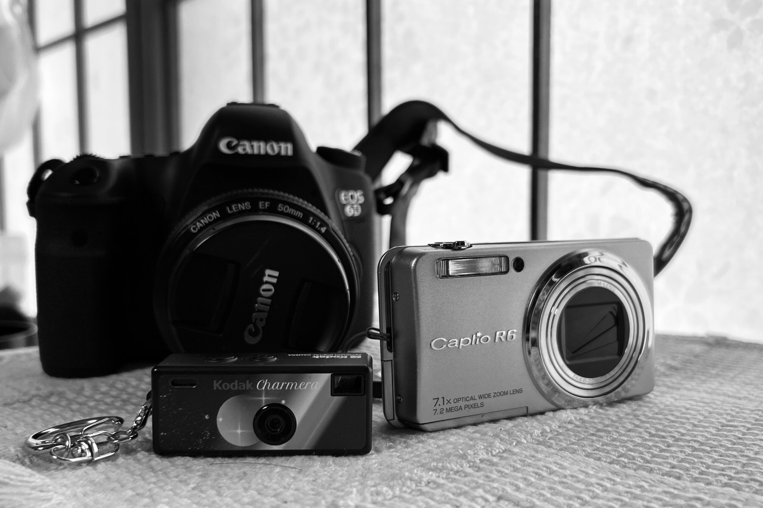 KODAK CHARMERAとRICOH Caplio R6とCanon 6Dと。